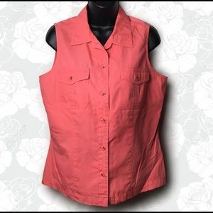 Columbia Sleeveless Button Down Top ⛰Take a Hike!